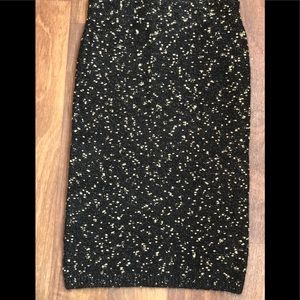 NEW w/ tag!! Beautiful Ann Taylor  Black skirt with Gold Specks!!
